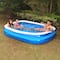 Pool Central® 8.5ft. Blue and White Inflatable Rectangular Swimming Pool